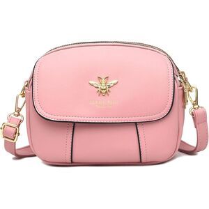 Women Pink Imported Faux Leather Stylish Small Crossbody Wallet HandBags